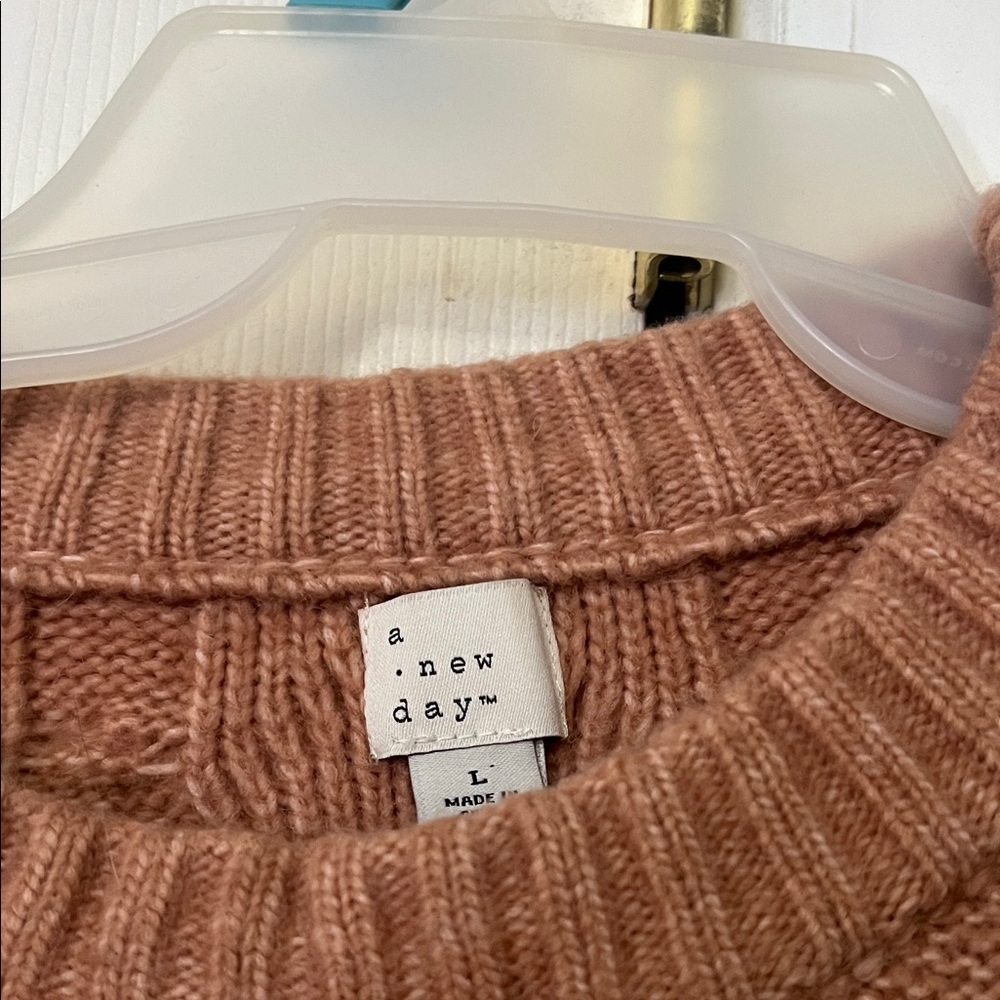 a new day Women's Tan Sweater with Diamond accents - Picture 3 of 3